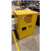 Image 1 : ULINE H-2218M YELLOW FLAMMABLE LIQUID STORAGE CABINET WITH CONTENTS