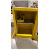 Image 2 : ULINE H-2218M YELLOW FLAMMABLE LIQUID STORAGE CABINET WITH CONTENTS