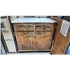Image 2 : WOODEN STORAGE CABINET WITH PLASTIC TOP & 1 SECTION LOCKER