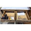Image 3 : WOODEN STORAGE CABINET WITH PLASTIC TOP & 1 SECTION LOCKER