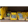 Image 4 : METAL/WOOD SHELVING UNIT WITH ASSORTED HARDWARE & STEEL COMPONENTS