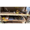 Image 2 : METAL/WOOD SHELVING UNIT WITH ASSORTED HARDWARE & STEEL COMPONENTS