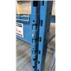 Image 2 : BLUE PALLET RACKING UNIT - (2) 12FT UPRIGHTS, (6) 12FT SIDE RAILS W/MESH DECK