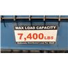 Image 4 : BLUE PALLET RACKING UNIT - (2) 12FT UPRIGHTS, (6) 14FT SIDE RAILS W/MESH DECK
