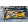Image 2 : PAINT OF ASSORTED PAINT AREA ITEMS - (2) STEP LADDERS, SHOVELS, SCRAPPERS, BROOM, ETC.