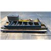 Image 3 : PAINT OF ASSORTED PAINT AREA ITEMS - (2) STEP LADDERS, SHOVELS, SCRAPPERS, BROOM, ETC.