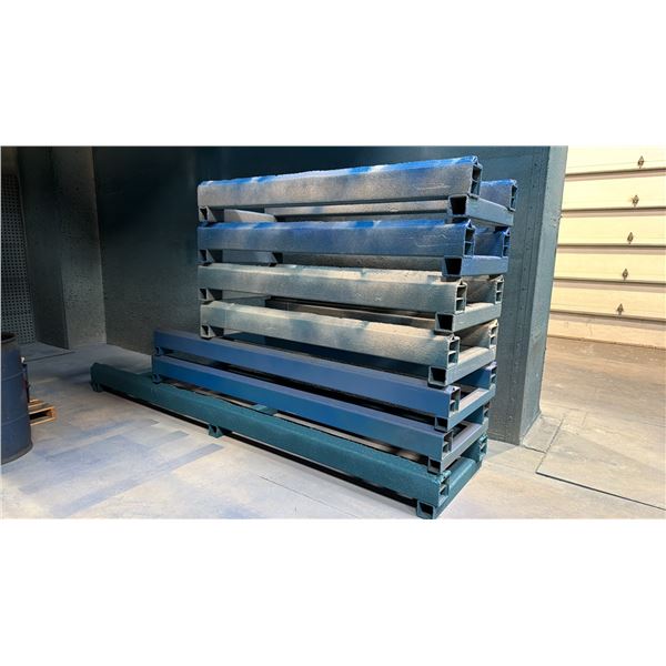 GROUP OF 7 PAINT BOOTH STEEL STANDS