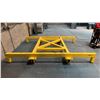 Image 2 : LARGE YELLOW STEEL MOBILE DOLLY - FOR MOVING LARGE ITEMS ON A STEEL TRACK