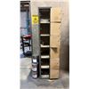 Image 2 : 2 LOCKERS, 1 WITH 6 SMALL LOCKING CUBBIES & 1 SINGLE DOOR LOCKER