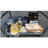 Image 6 : 2 TIER METAL SHOP CART WITH ASSORTED WORK GLOVES, CO2 CANS, DRY WICKING