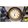 Image 5 : GROUP OF ASSORTED SHOP/OFFICE ITEMS- LARGE CLOCK, 3 MOBILE OFFICE CHAIRS, FLOOR FAN, WHITEBOARD,