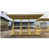 Image 2 : YELLOW LARGE MATERIAL RACK WITH ROOF APPROX 21'L X 13'W X 12'H *STEEL CONTENTS NOT