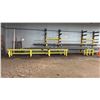 Image 1 : 24'L YELLOW HEAVY DUTY MATERIAL ROLLER APPROX 24'L X 2'W X 3'H WITH 4' MATERIAL ROLLER INCLUDED