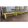 Image 2 : 24'L YELLOW HEAVY DUTY MATERIAL ROLLER APPROX 24'L X 2'W X 3'H WITH 4' MATERIAL ROLLER INCLUDED