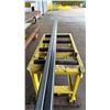 Image 5 : 24'L YELLOW HEAVY DUTY MATERIAL ROLLER APPROX 24'L X 2'W X 3'H WITH 4' MATERIAL ROLLER INCLUDED