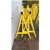 Image 2 : PAIR OF 4'H YELLOW HEAVY DUTY SAW HORSES APPROX 4'L