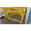 Image 2 : YELLOW CUSTOM BUILT STEEL WORK CAGE APPROX 5'L X 5'W X 3'H