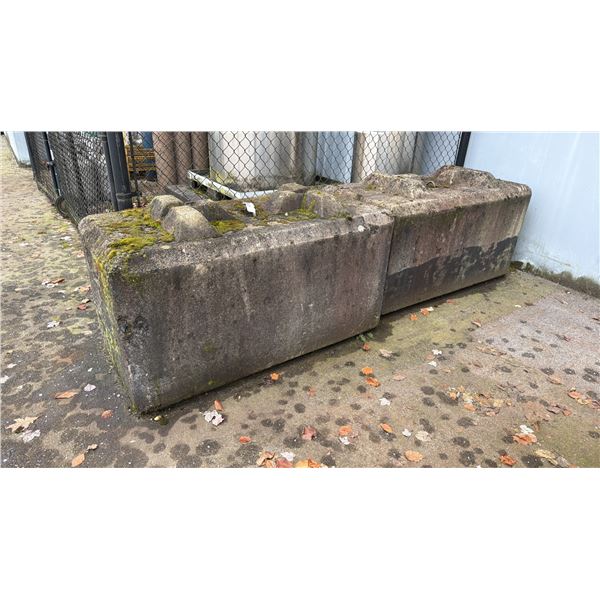 PAIR OF 5000LB CONCRETE BLOCKS