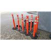 Image 2 : APPROX 16 DELINEATORS & PAIR OF WHEEL CHOCKS WITH HANDLES