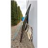 Image 4 : 2PC METAL GATE SET- EACH PANEL 8' X 8', BLACK CHAIN LINK ROLLING GATE & BLUE METAL FRAME