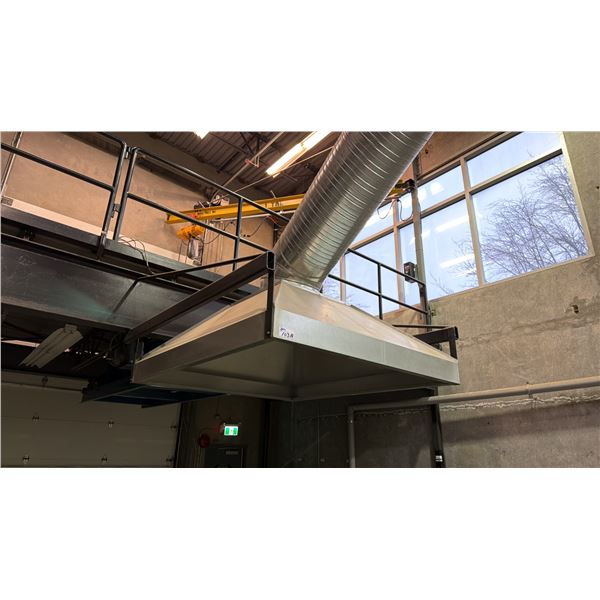 APPROX. 5FT X 6FT SHEET METAL EXTRACTION VENTILATION HOOD *HOOD ONLY*