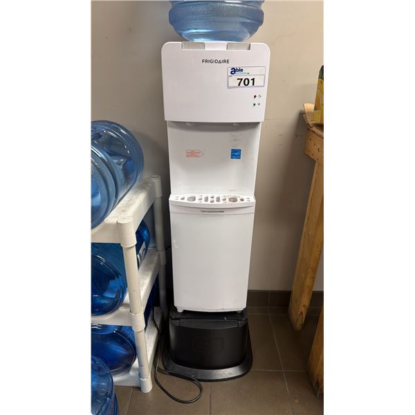 FRIGIDAIRE HOT AND COLD WHITE WATER DISPENSER *WATER BOTTLE NOT INCLUDED*