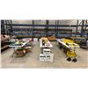 Image 1 : GROUP OF 6 FOLDING WHITE UTILITY TABLES