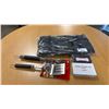 Image 1 : WEBER BBQ TONGS & SPATULA SET, ULINE DUFFLE BAG AND 2 PORTABLE LED WORK LIGHT