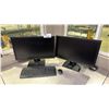 Image 1 : 2 DELL 24" COMPUTER MONITORS, WIRELESS KEYBOARD/MOUSE & YEALINK PHONE