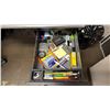 Image 4 : BLACK/GREY CONTEMPORARY 3 PC OFFICE DESK WITH CHAIR