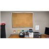 Image 1 : BROTHER HL-L2405W OFFICE PRINTER, LABEL PRINTER, SMALL DYMO SCALE, CORDLESS SCANNER CORKBOARD