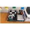 Image 2 : BROTHER HL-L2405W OFFICE PRINTER, LABEL PRINTER, SMALL DYMO SCALE, CORDLESS SCANNER CORKBOARD