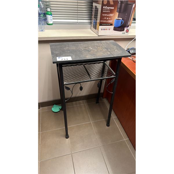 METAL BASE WITH FLORAL LEAF ACCENTS AQUARIUM STAND FOR 10 GALLON TANK