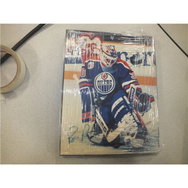 Edmonton Oilers Bill Ranford & Boston Bruins Ray Bourque Hockey Pictures