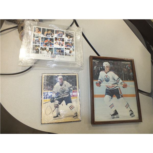 Three Edmonton Oilers Hockey Pictures