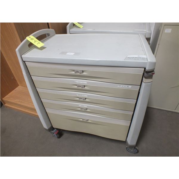 5 Drawer Storage Cart On Wheels