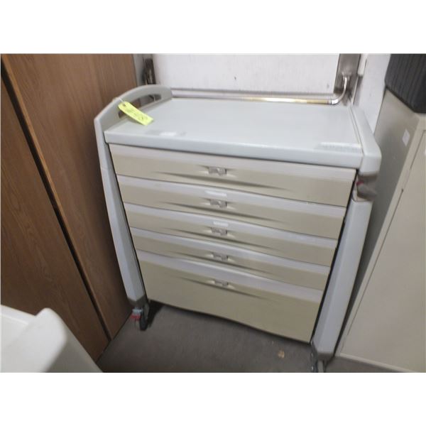 5 Drawer Storage Cart On Wheels