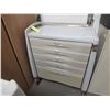 Image 1 : 5 Drawer Storage Cart On Wheels