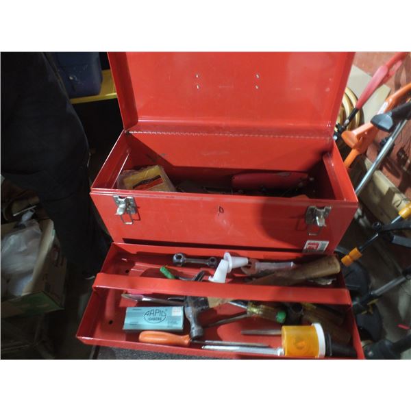 Red Tool Box w/ Contents