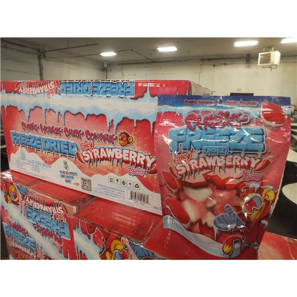1 Case Of Spicey Freeze Dried Strawberries