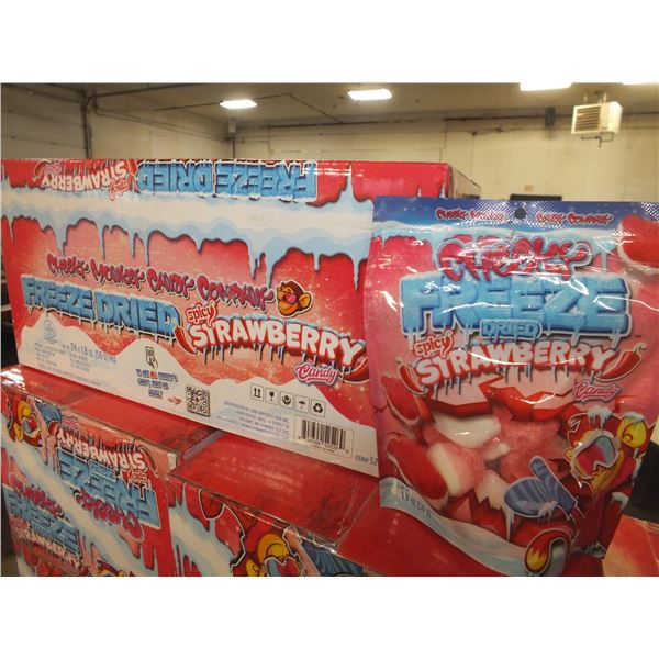 1 Case Of Spicey Freeze Dried Strawberries