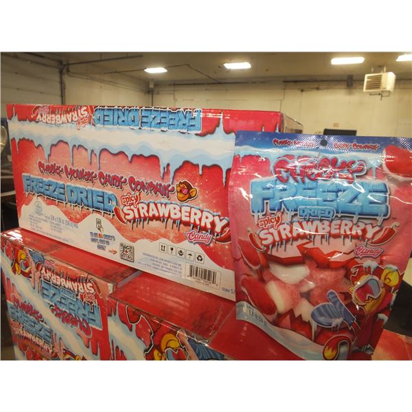 1 Case Of Spicey Freeze Dried Strawberries