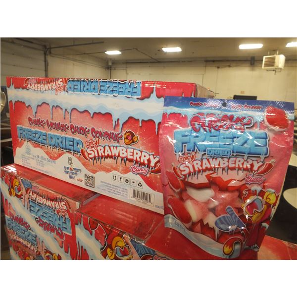 1 Case Of Spicey Freeze Dried Strawberries