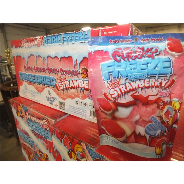 1 Case Of Spicey Freeze Dried Strawberries