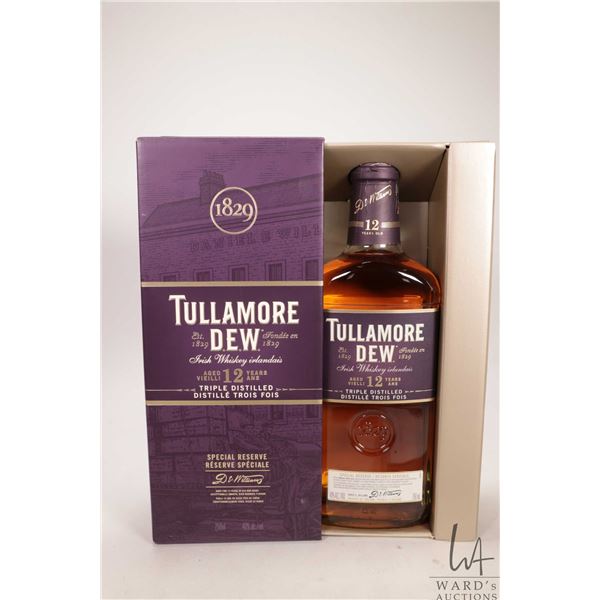 Tullamore DEW / Special Reserve / Irish Whiskey / Triple Distilled / Aged 12 Years / 750ml / 40% ABV