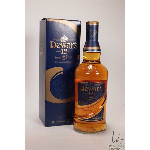 Dewars / Double Aged / Blended Scotch Whisky / Aged 12 Years / 750ml / 40% ABV Note: Alcohol cannot 