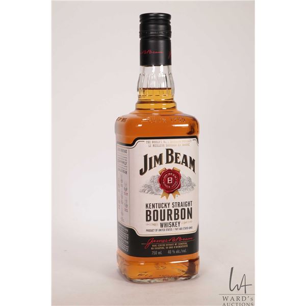 Jim Beam / Kentucky Straight Bourbon Whiskey / 750ml / 40% ABV Note: Alcohol cannot be insured by an