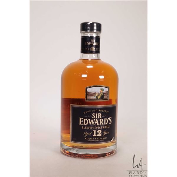 Sir Edwards / Rare Old Reserve / Blended Scotch Whisky / Aged 12 Years / 750ml / 40% ABV Note: Alcoh