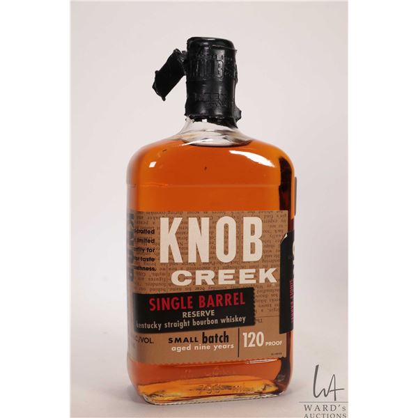 Knob Creek / Single Barrel Reserve / Kentucky Straight Bourbon Whiskey / Aged 9 Years / 750ml / 60% 