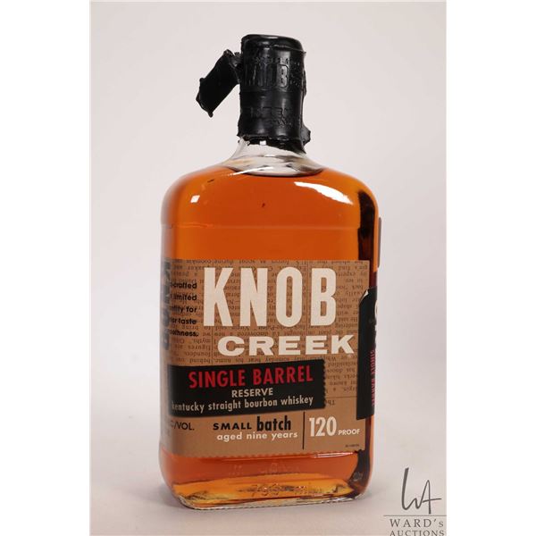 Knob Creek / Single Barrel Reserve / Kentucky Straight Bourbon Whiskey / Aged 9 Years / 750ml / 60% 